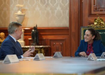 Claudia Sheinbaum se reúne con el director de Scotiabank