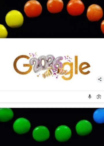 Doodle de Google despide 2025 con animación especial por Año Nuevo