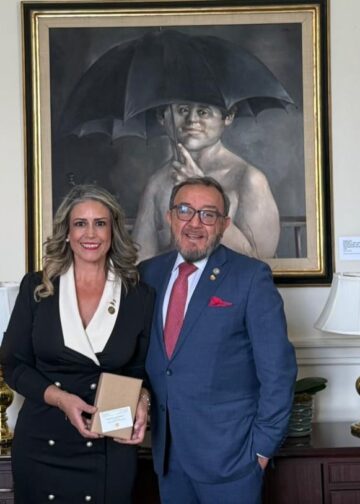 En el marco de Parlamericas: Sostiene la Vicepresidenta de la Cámara de Diputados Paulina Rubio reunión protocolaria con el Presidente del Consejo Permanente de la Organización de Estados Americanos
