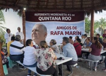 AFINAN MAQUINARIA DE ESTRUCTURAS A FAVOR DE RAFA MARÍN EN QUINTANA ROO